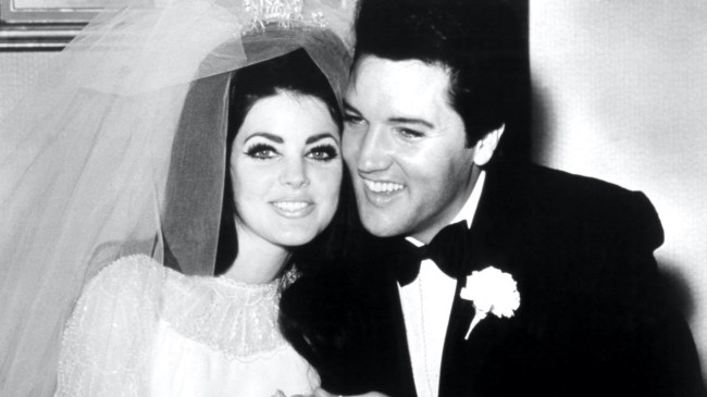 Priscilla Presley and Elvis Presley