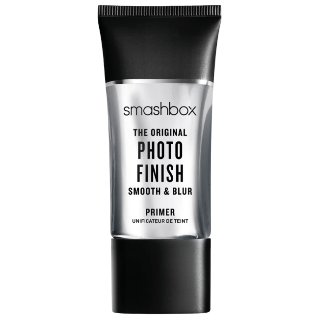 Smashbox Photo Finish Smooth Primer in a silver tube.