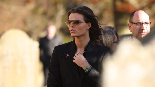 Damian Hurley at Liam Payne's funeral