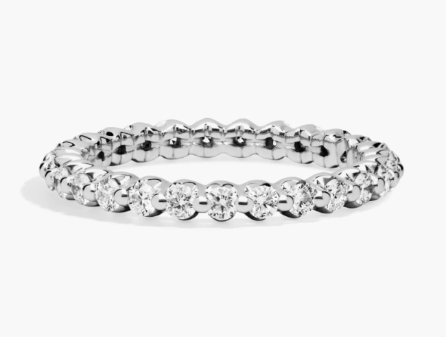 Floating Diamond Eternity Ring