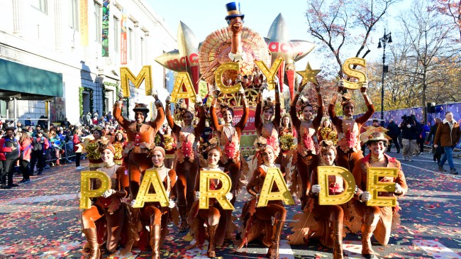 Tom Turkey by
Macy's appears during 97th Macy's Thanksgiving Day Parade on November 23, 2023 in New York City. Tom Turkey, the longest running title float in the Parade, is also the only self-propelled float.