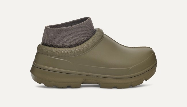 Olive-green clog