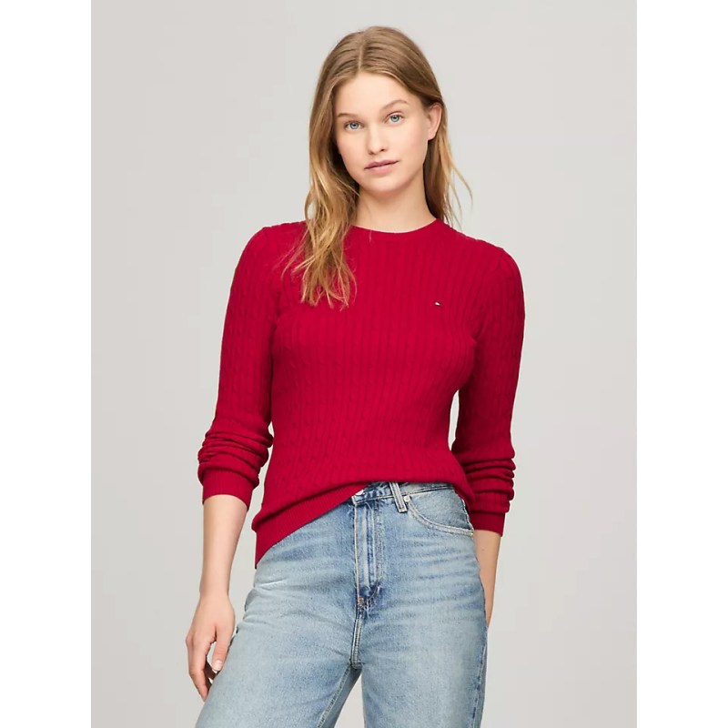 Tommy Hilfiger Long-Sleeve Cable Knit Sweater
