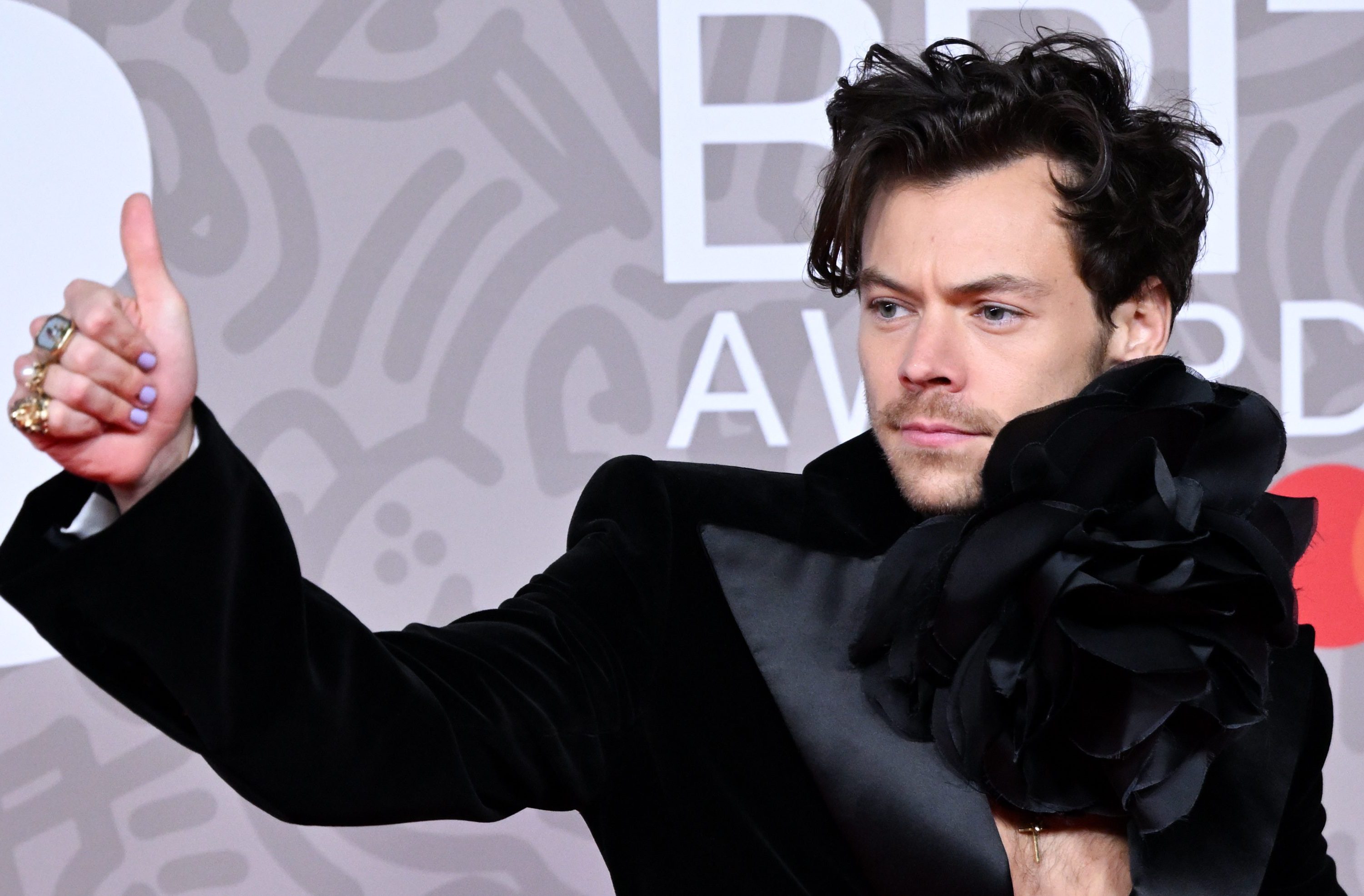Harry Styles attends The BRIT Awards 2023 at The O2 Arena on February 11, 2023 in London, England.