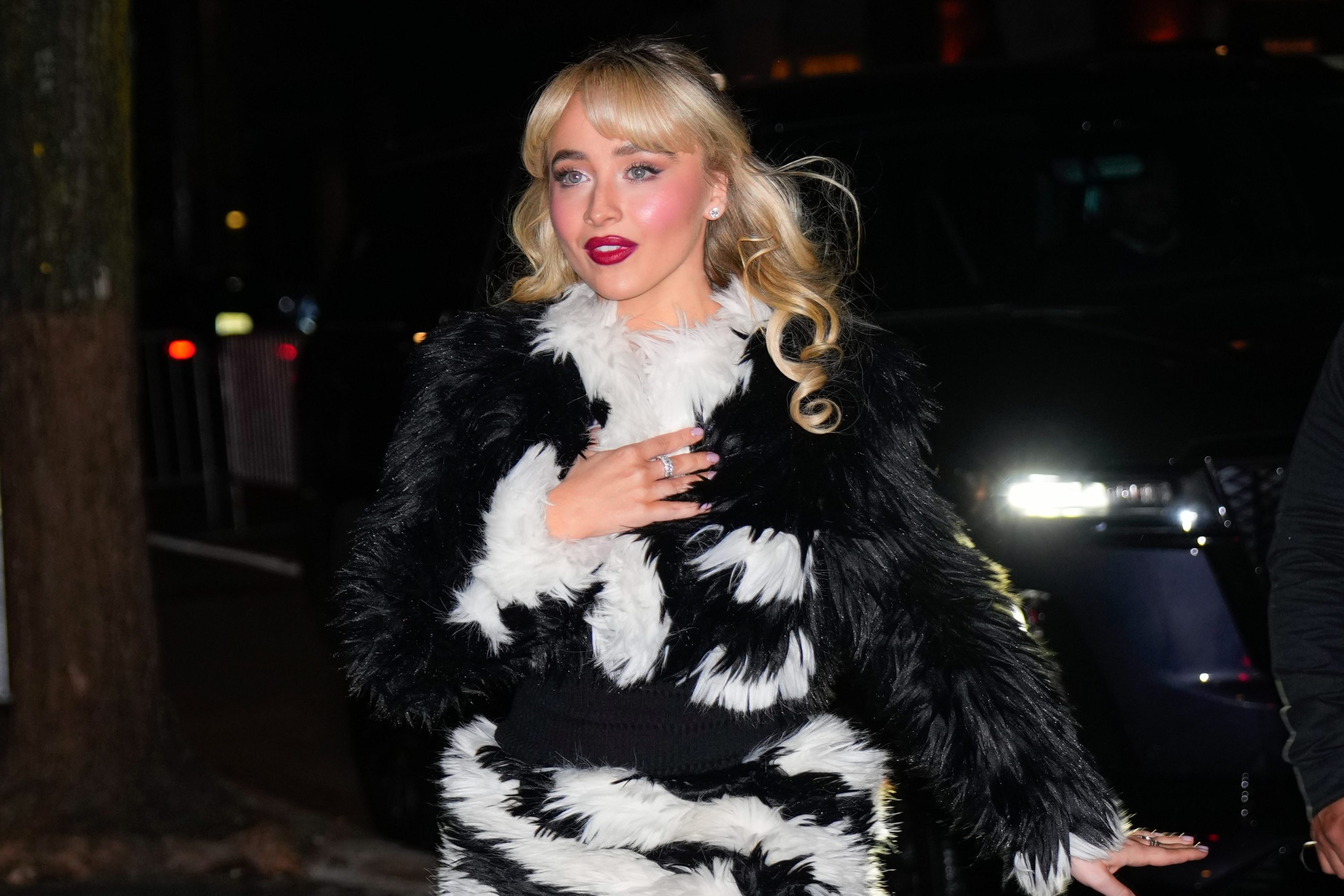 Sabrina Carpenter is seen on December 5, 2024 in New York City.