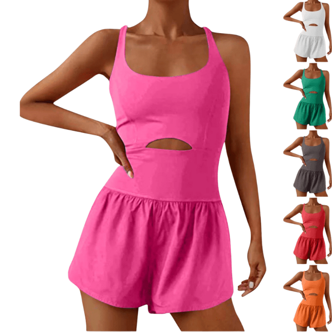 QATAINLAV Workout Romper