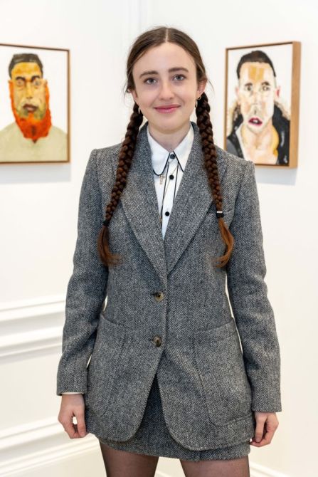 LONDON, ENGLAND - OCTOBER 06:  Angelica Jopling attends a private view of "Incubator 21" by Charlie Gosling at A.Society on October 6, 2021 in London, England.