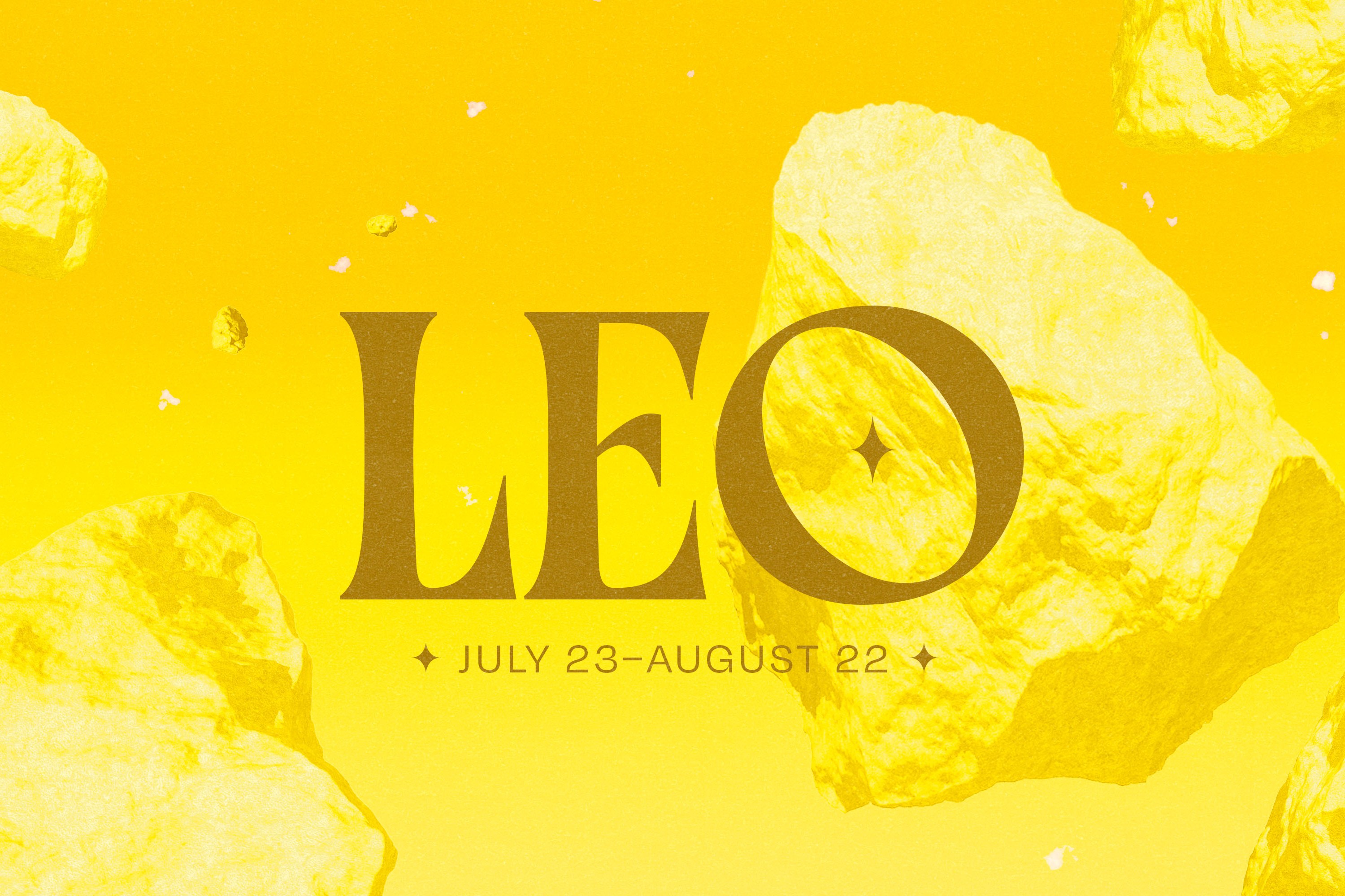 The word 'Leo' floating over outer space