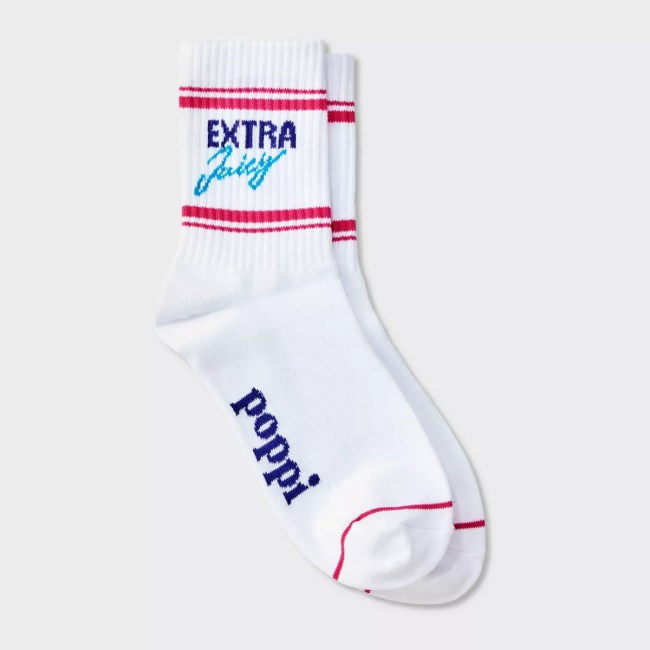Poppi Extra Juicy Graphic Crew Socks