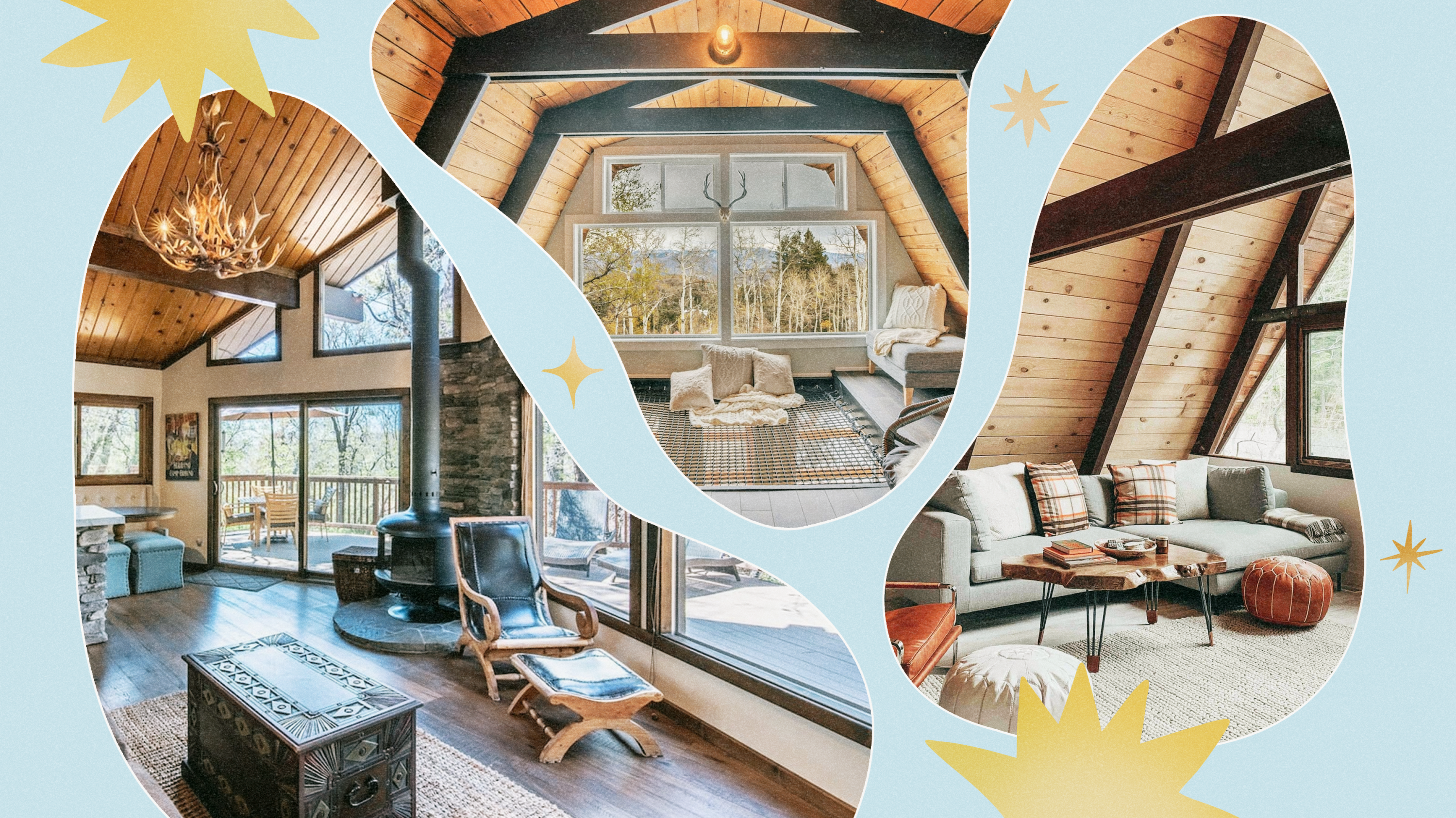 Three cozy cabin Airbnbs