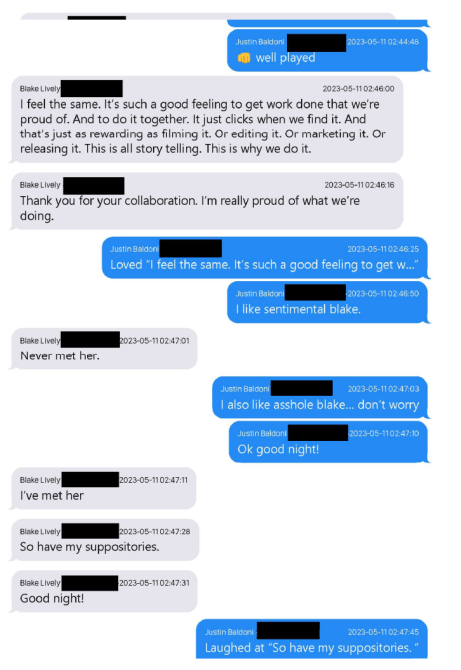 Justin Baldoni texts