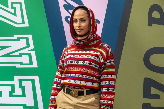 PARIS, FRANCE - JUNE 26: (EDITORIAL USE ONLY - For Non-Editorial use please seek approval from Fashion House) Singer Snoh Aalegra attends the Kenzo Menswear Spring Summer 2023 show as part of Paris Fashion Week  on June 26, 2022 in Paris, France.