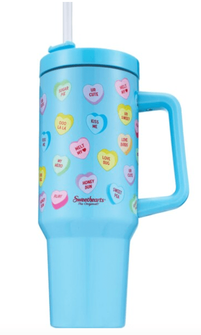 Sweethearts® The Original! All Over Hearts Insulated Tumbler with Handle
