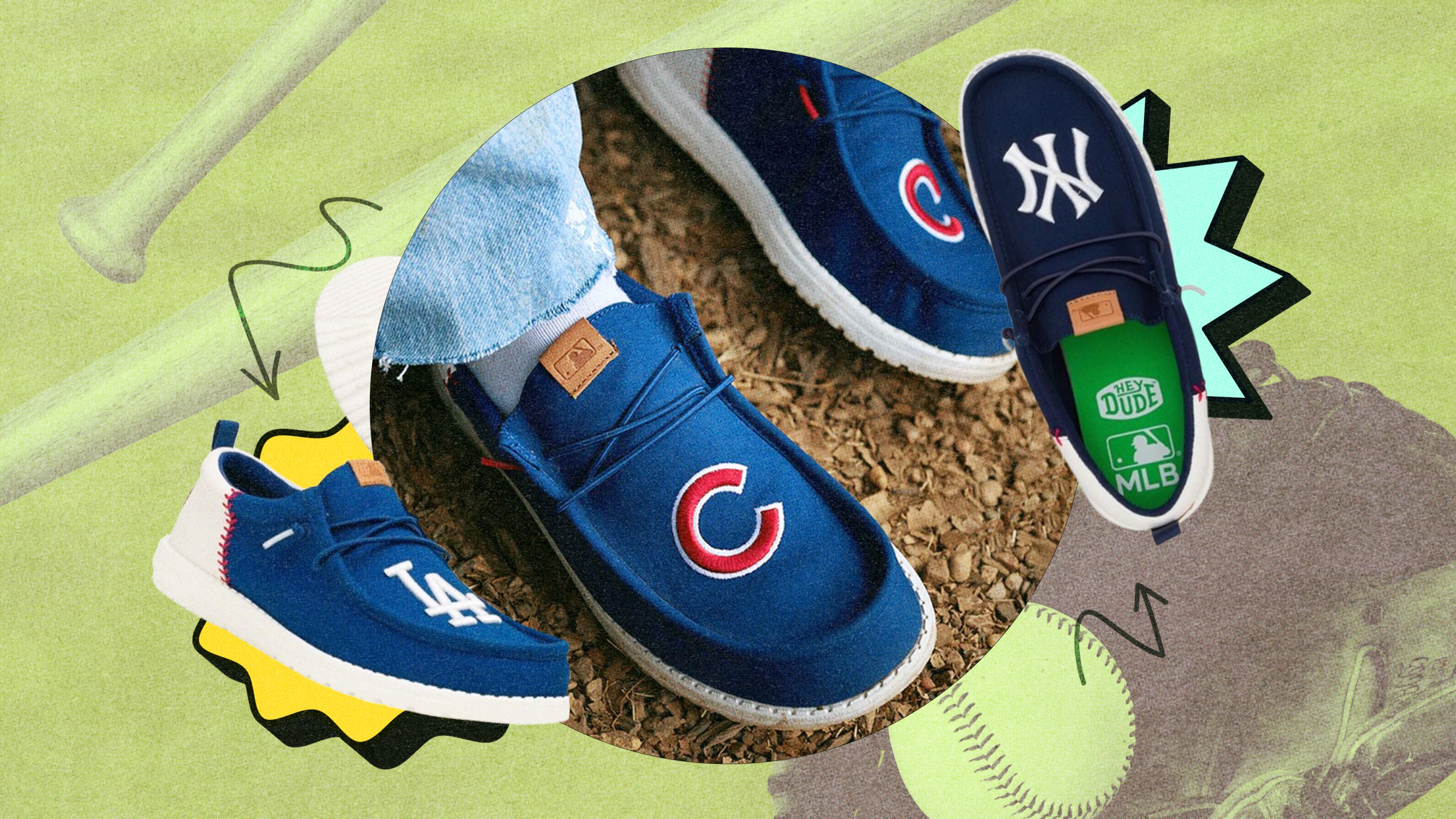 Hey Dude MLB Shoe Collection