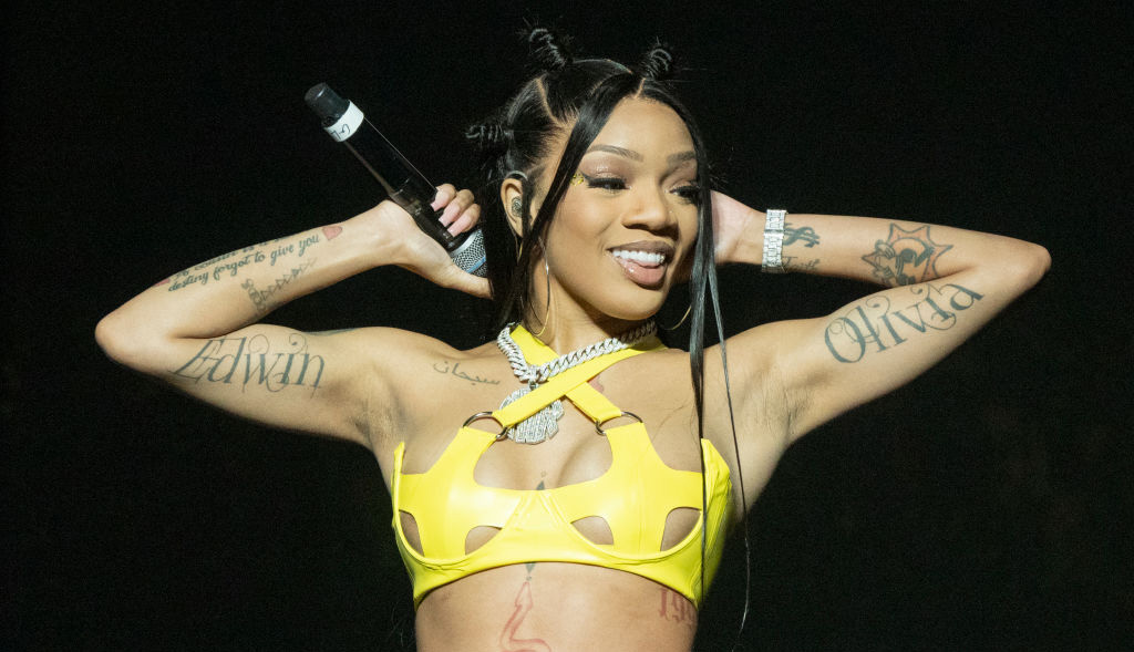 MINNEAPOLIS, MINNESOTA - MAY 14: GloRilla performs at Target Center on May 14, 2024 in Minneapolis, Minnesota. (Photo by Astrida Valigorsky/Getty Images for Hot Girl Productions)