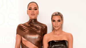 Khloe Kardashian and Kim Kardashian.