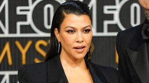 LOS ANGELES, CALIFORNIA - JANUARY 15: Kourtney Kardashian attends the 75th Primetime Emmy Awards at Peacock Theater on January 15, 2024 in Los Angeles, California.