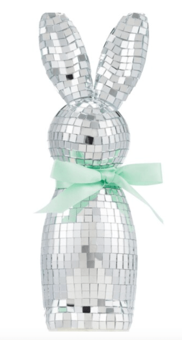 Cottondale Easter Disco Bunny Decor, Silver