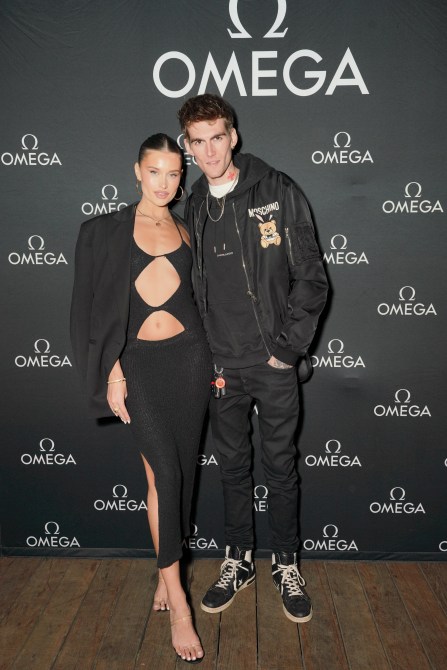 MALIBU, CALIFORNIA - NOVEMBER 03: Lexi Wood and Presley Gerber during the Haute Living Celebrates Cindy Crawford With OMEGA at Nobu Malibu on November 03, 2022 in Malibu, California.