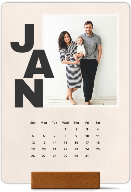 Bold Months Calendar
