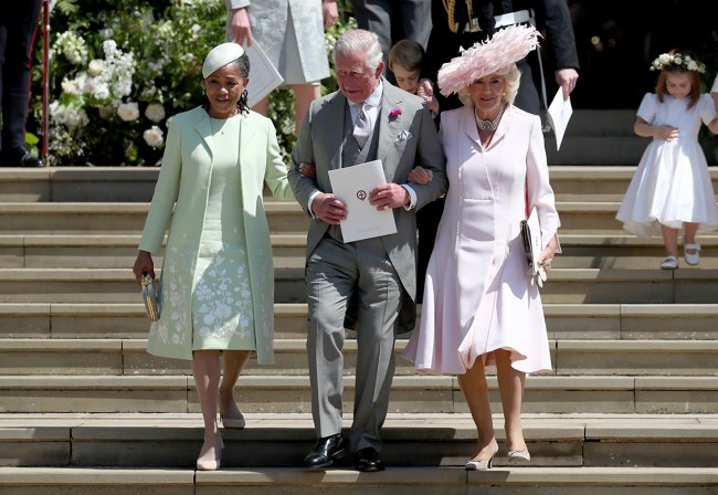 King Charles and Queen Camilla at Meghan Markle and Prince Harry's wedding.