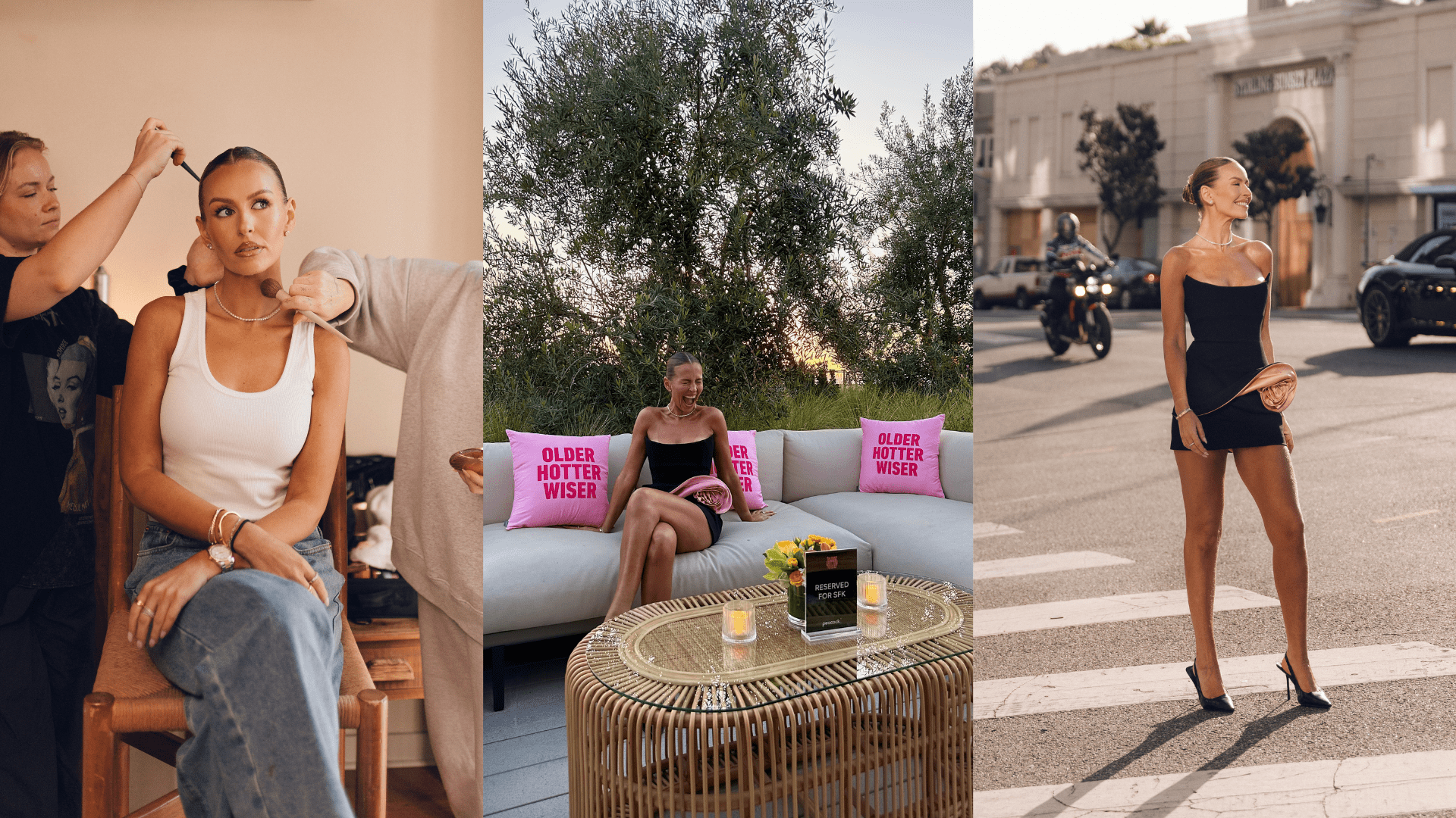 Serena Kerrigan gets ready for the Older, Hotter, Wiser premiere.