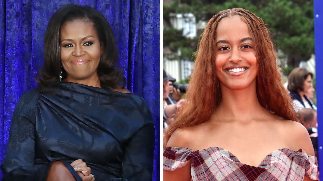 Michelle Obama and Malia Obama