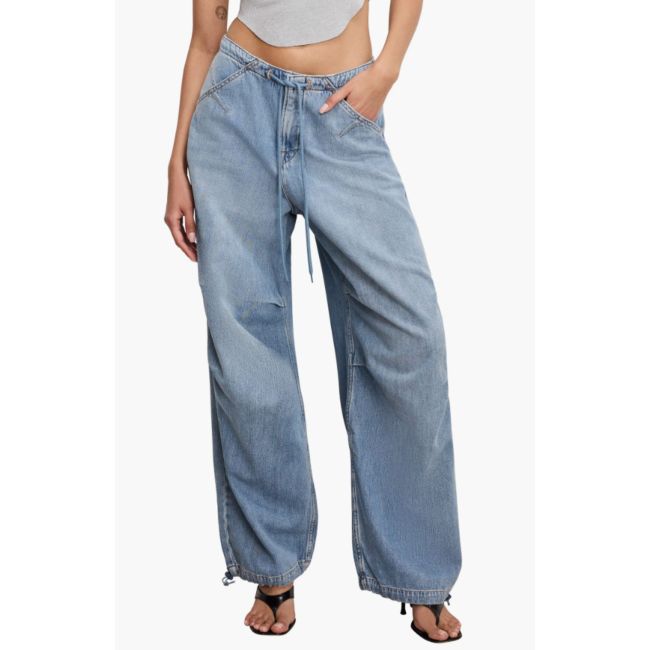 Good American Lite Drawstring Jeans