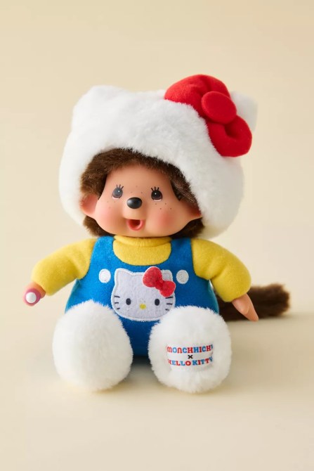 Monchhichi Overalls Plushie Keychain With Hat