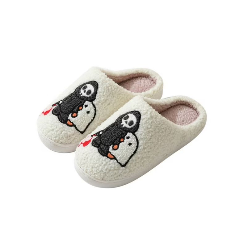 We Found The Cutest Halloween Version of the Viral Happy Face Slippers