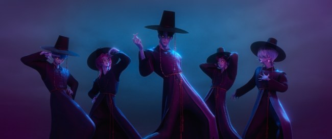 KPOP DEMON HUNTERS - When they aren't selling out stadiums, Kpop superstars Rumi, Mira and Zoey use their secret identities as badass demon hunters to protect their fans from an ever-present supernatural threat. Together, they must face their biggest enemy yet – an irresistible rival boy band of demons in disguise.