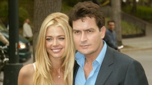Denise Richards and Charlie Sheen during 2003-2004 CBS Upfront - After Party at Tavern on the Green in New York City, New York, United States.