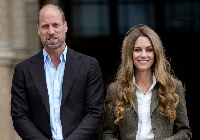 Catherine, Princess of Wales and Prince William, Prince of Wales during a visit to the newly renovated gardens at the Natural History Museum on September 4, 2025 in London, England.