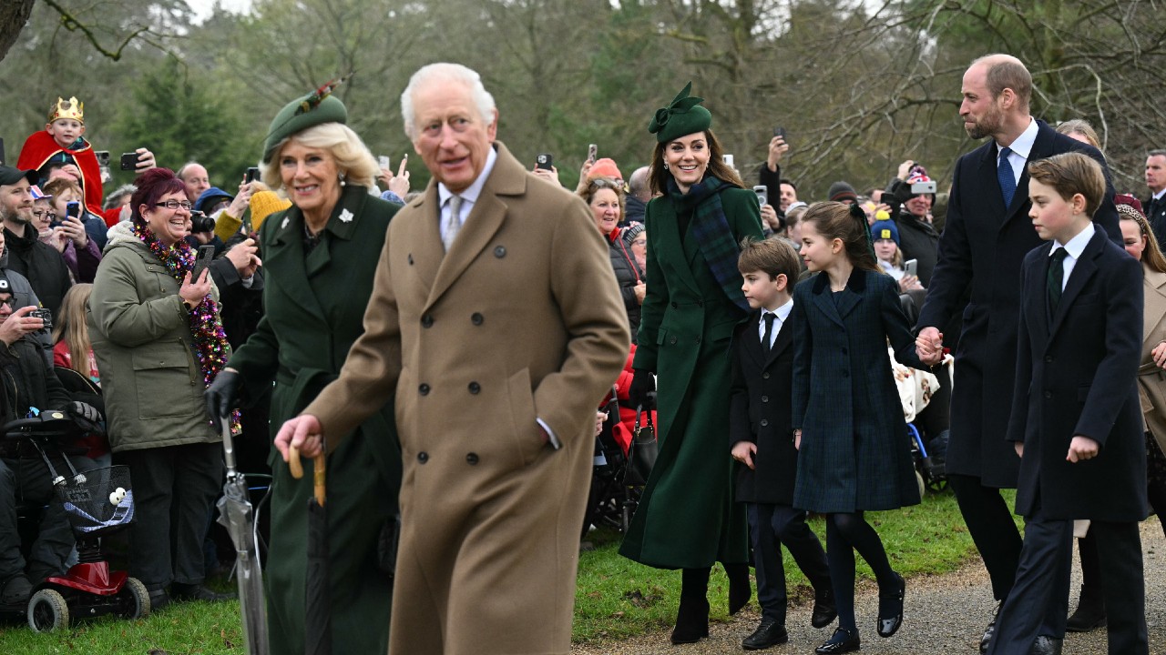 King Charles and family at Sandringham
