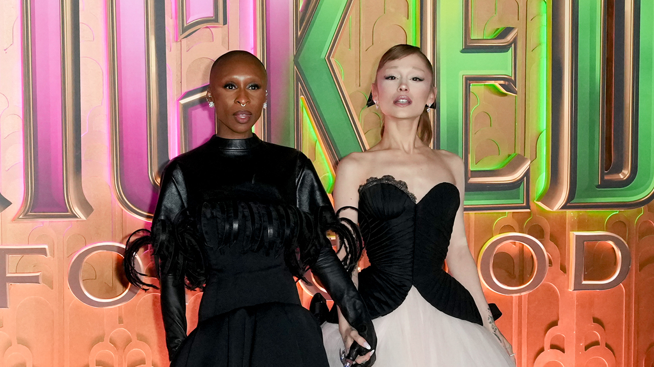 Cynthia Erivo and Ariana Grande at the "Wicked: For Good" New York Premiere held at Lincoln Center for the Performing Arts on November 17, 2025 in New York, New York.