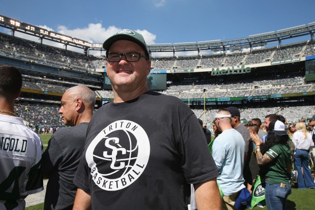 EAST RUTHERFORD, NJ - SEPTEMBER 16: Michael Darnold, father of New York Jets Quarterback Sam Darnold, attends the Miami Dolphins vs New York Jets game at MetLife Stadium on September 16, 2018 in East Rutherford, New Jersey.