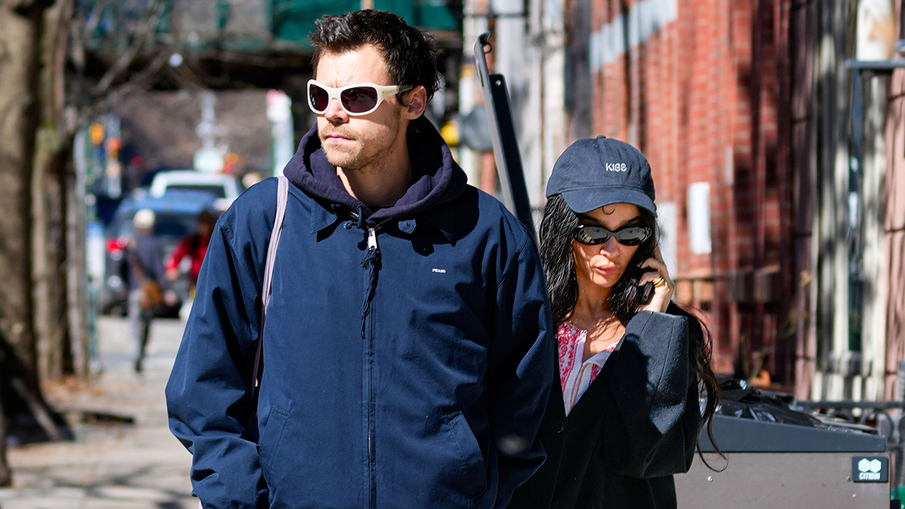Harry Styles and Zoë Kravitz are seen on March 09, 2026 in New York City.