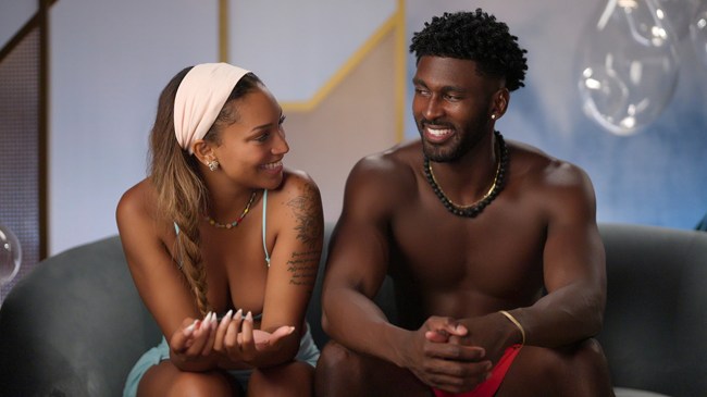 Sydney McGregor and Xzavier Odom in episode 3 of 'Temptation Island' season 2.